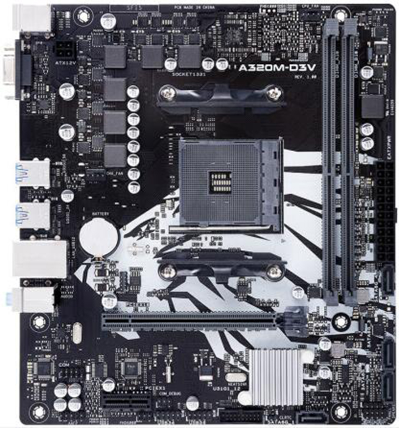 华硕(asus)圣旗 a320m-d3v(amd a320/socket am4)一线品牌主板